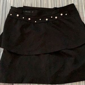 Black ruffle Zara skirt
